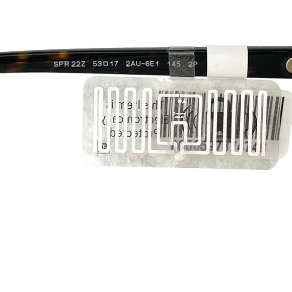 Prada NEW Square Tortoise Sunglasses PR 22ZS Polarized Brown Gradient Gold Logo - Picture 4 of 10